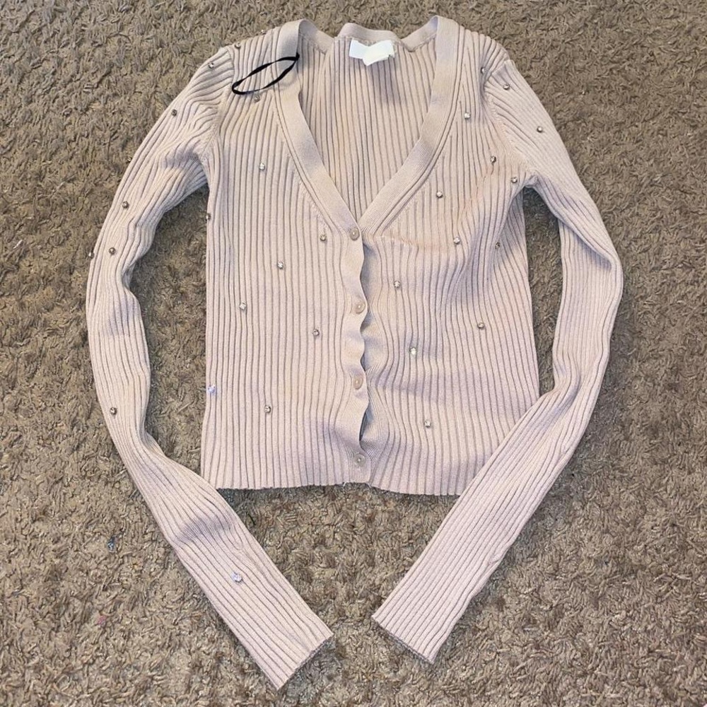 rhinestone button shirt